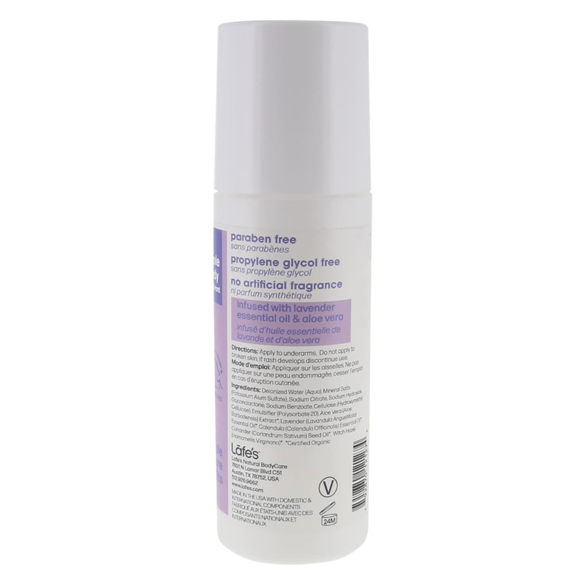 Thumbnail Lafe's Roll On Deodorant Lavender + Aloe 88mL