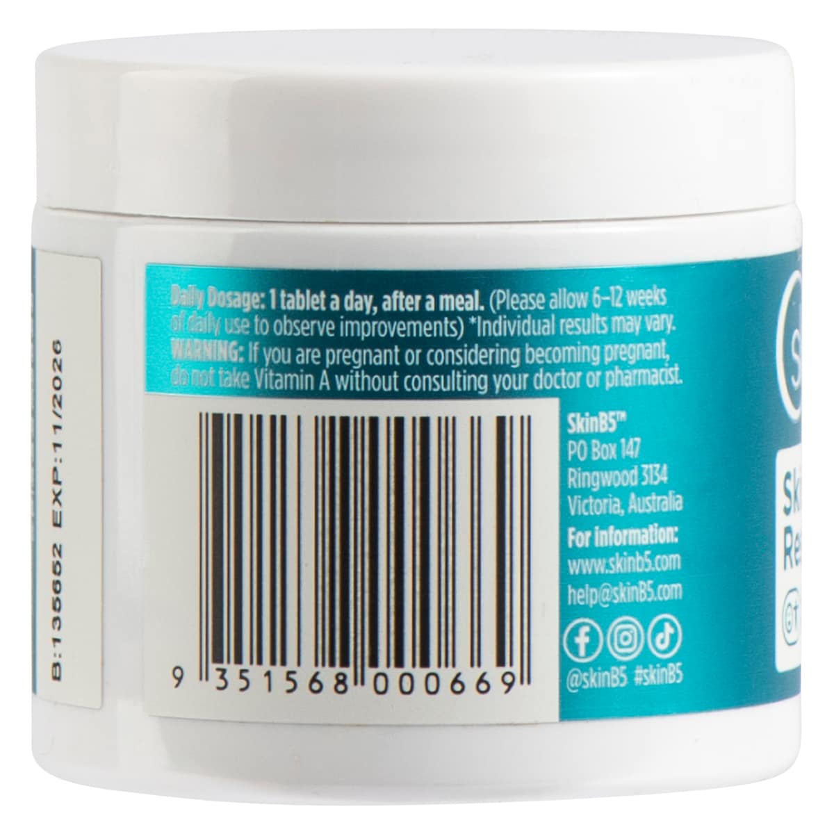 Thumbnail SkinB5 Skin Rescue Vitamins 30 Tablets