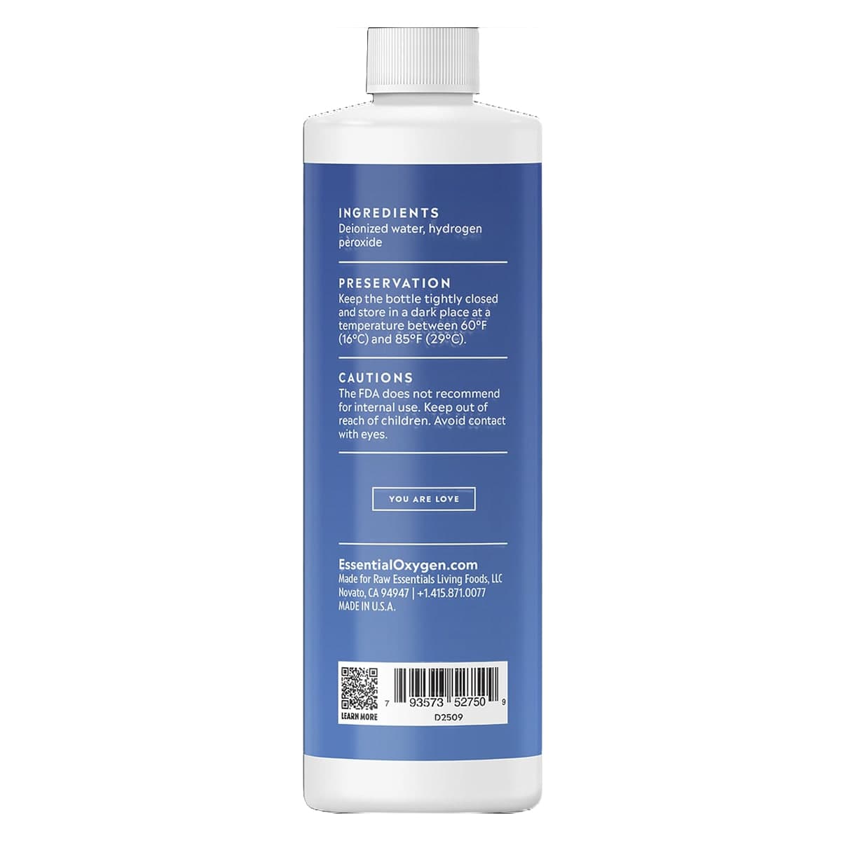 Thumbnail Essential Oxygen Hydrogen Peroxide 3% Solution 473ml