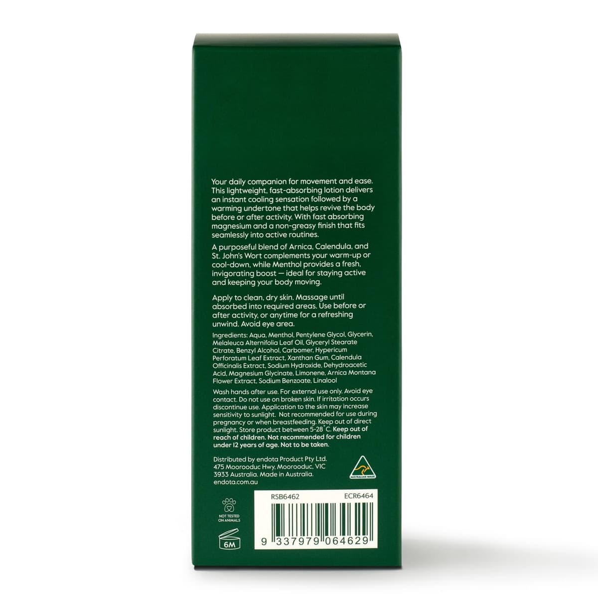 Thumbnail Endota Recovery Arnica & Menthol Recovery Lotion 100 mL