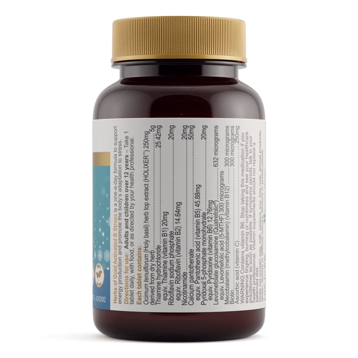 Thumbnail Herbs of Gold Activated B Stress 30 Tablets