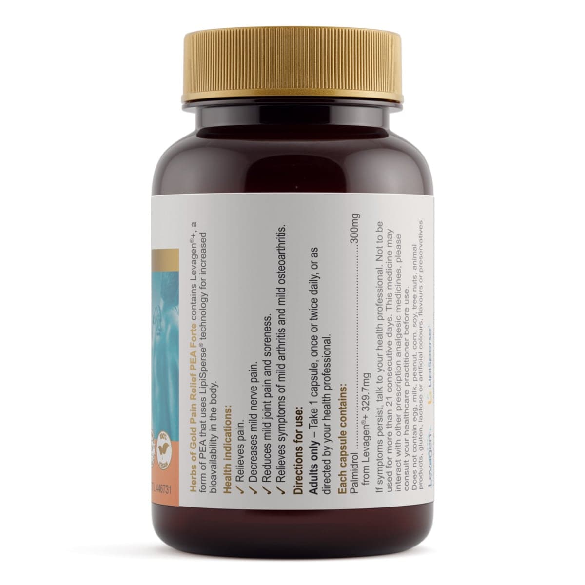 Thumbnail Herbs of Gold Pain Relief PEA Forte 42 Capsules