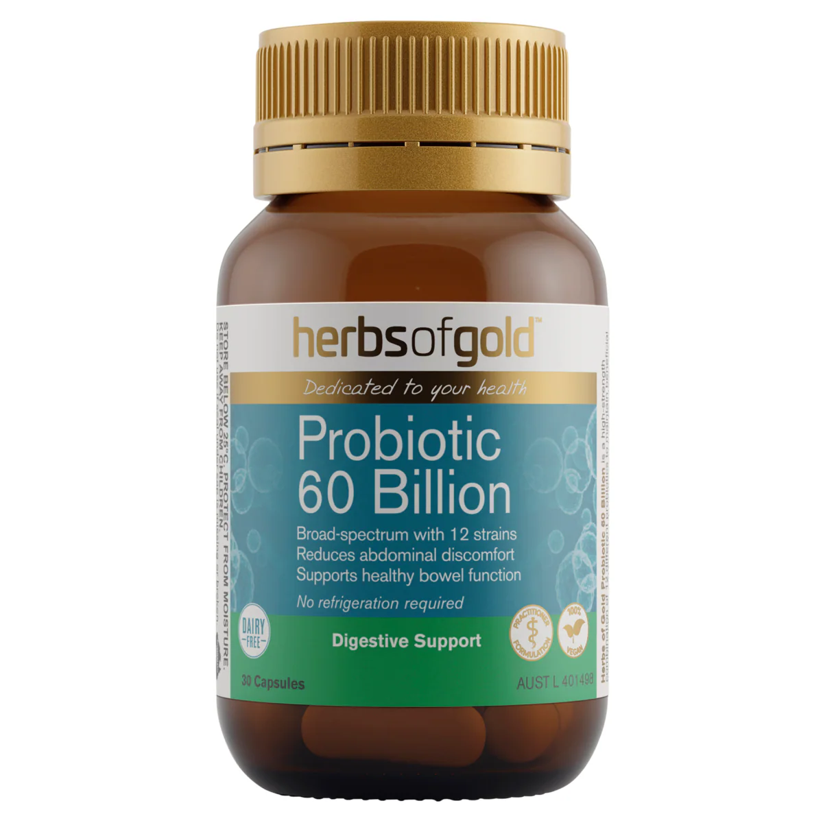 Thumbnail Herbs of Gold Probiotic 60 Billion 30 Capsules