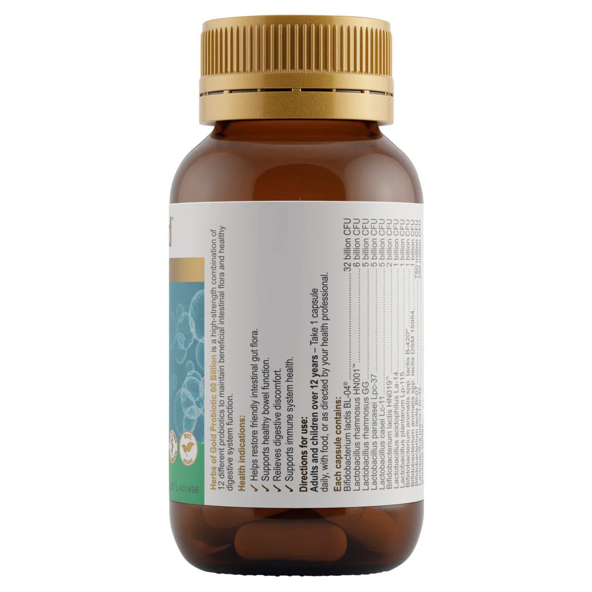 Thumbnail Herbs of Gold Probiotic 60 Billion 60 Capsules
