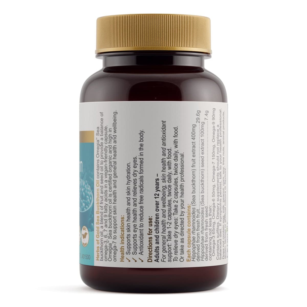 Thumbnail Herbs of Gold Sea Buckthorn Oil 60 Capsules