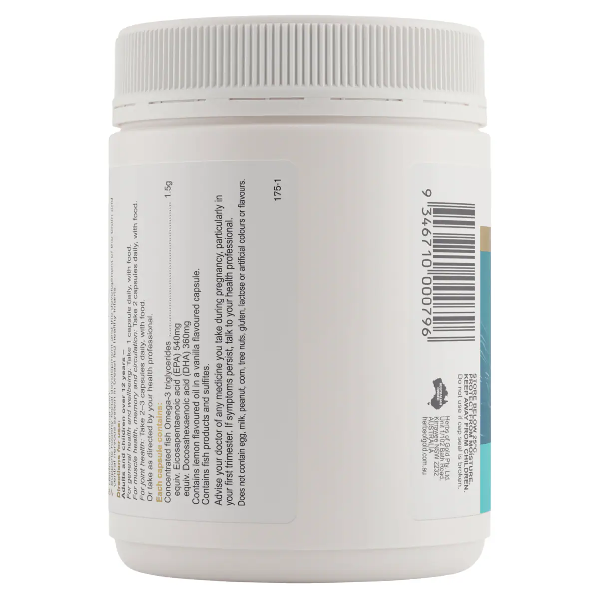 Thumbnail Herbs of Gold Triple Strength Omega-3 150 Capsules