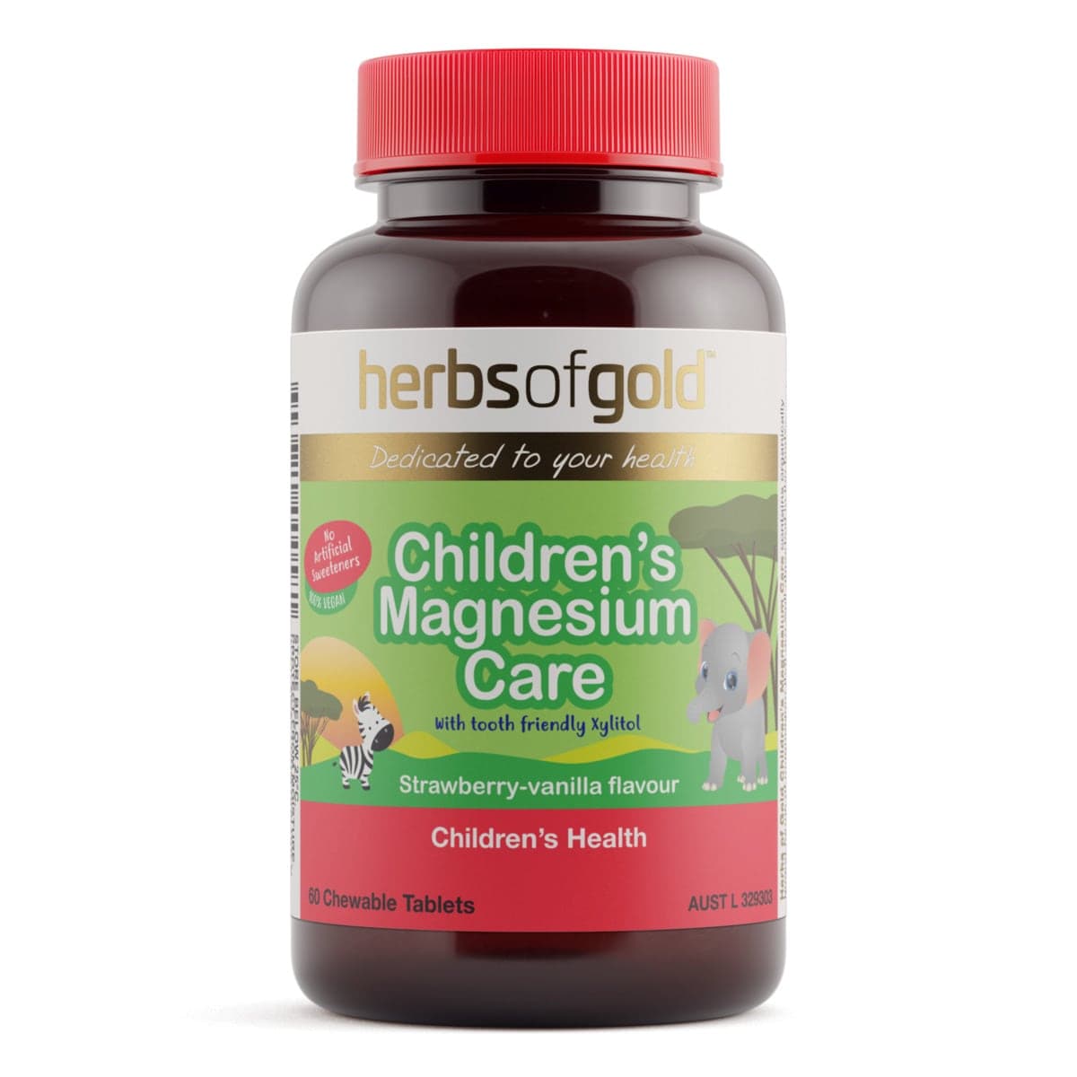 Thumbnail Herbs of Gold Childrens Magnesium Care 60 Tablets