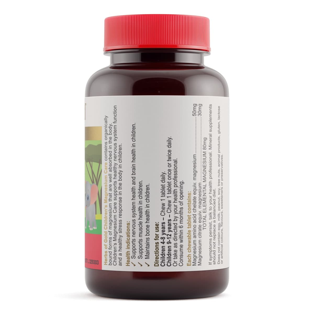 Thumbnail Herbs of Gold Childrens Magnesium Care 60 Tablets