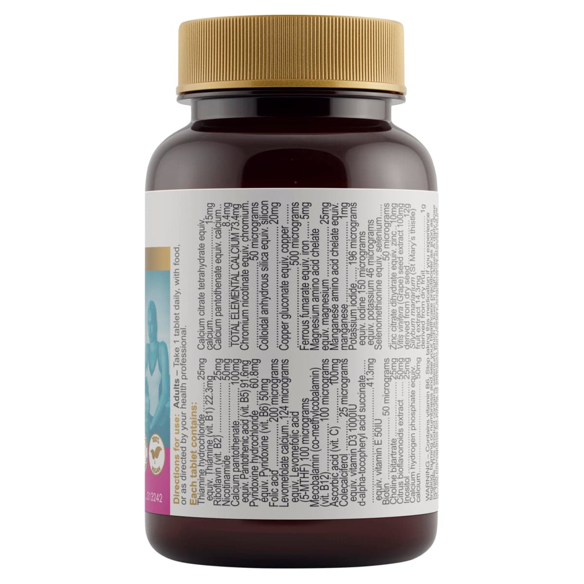 Thumbnail Herbs of Gold Womens Multi + Vitamin D3 1000IU 30 Tablets