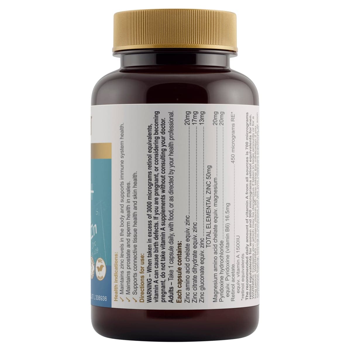 Thumbnail Herbs of Gold Ultra Zinc+ 60 Capsules