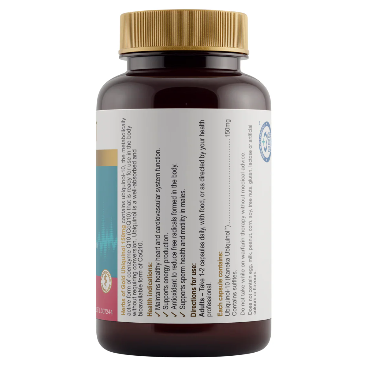 Thumbnail Herbs of Gold Ubiquinol 150mg 60 Capsules