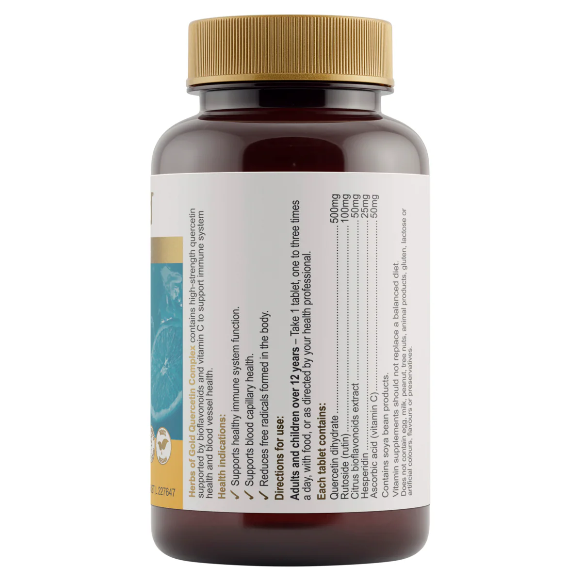 Thumbnail Herbs of Gold Quercetin Complex 60 Tablets
