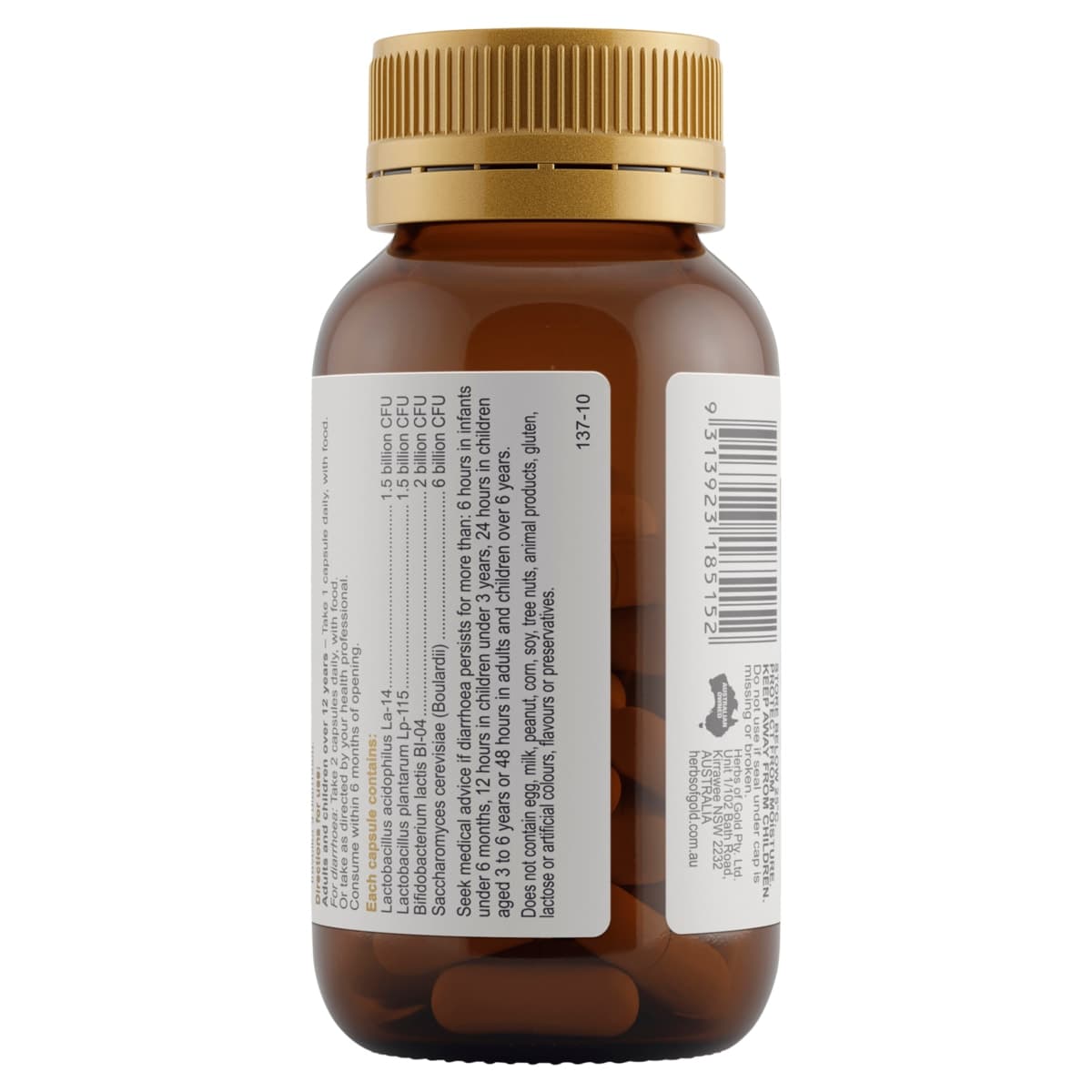 Thumbnail Herbs of Gold Probiotic + SB 60 Capsules