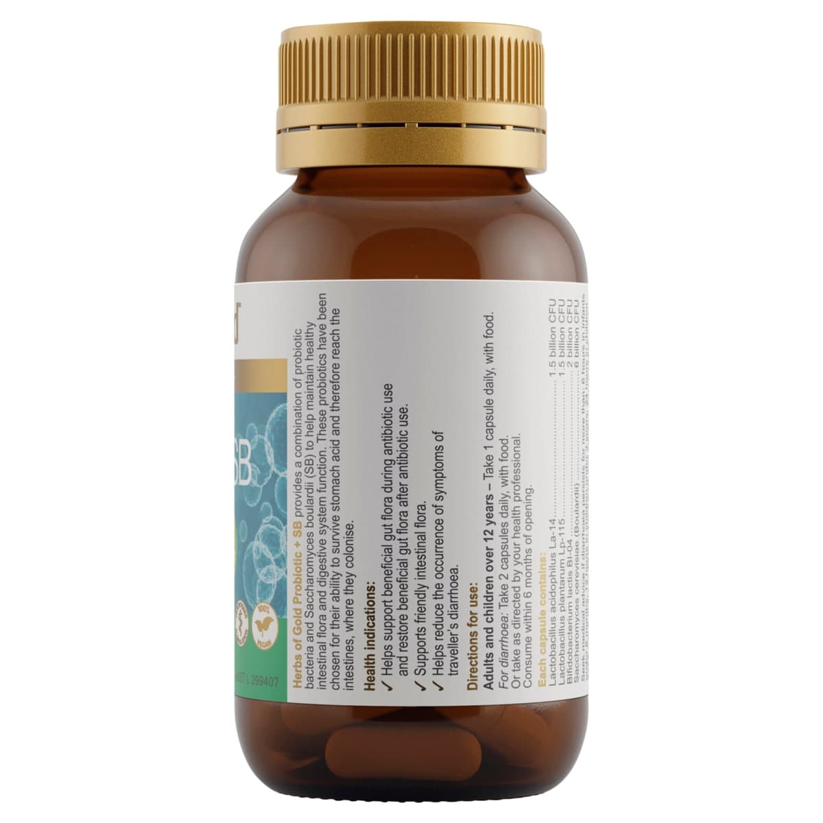 Thumbnail Herbs of Gold Probiotic + SB 60 Capsules