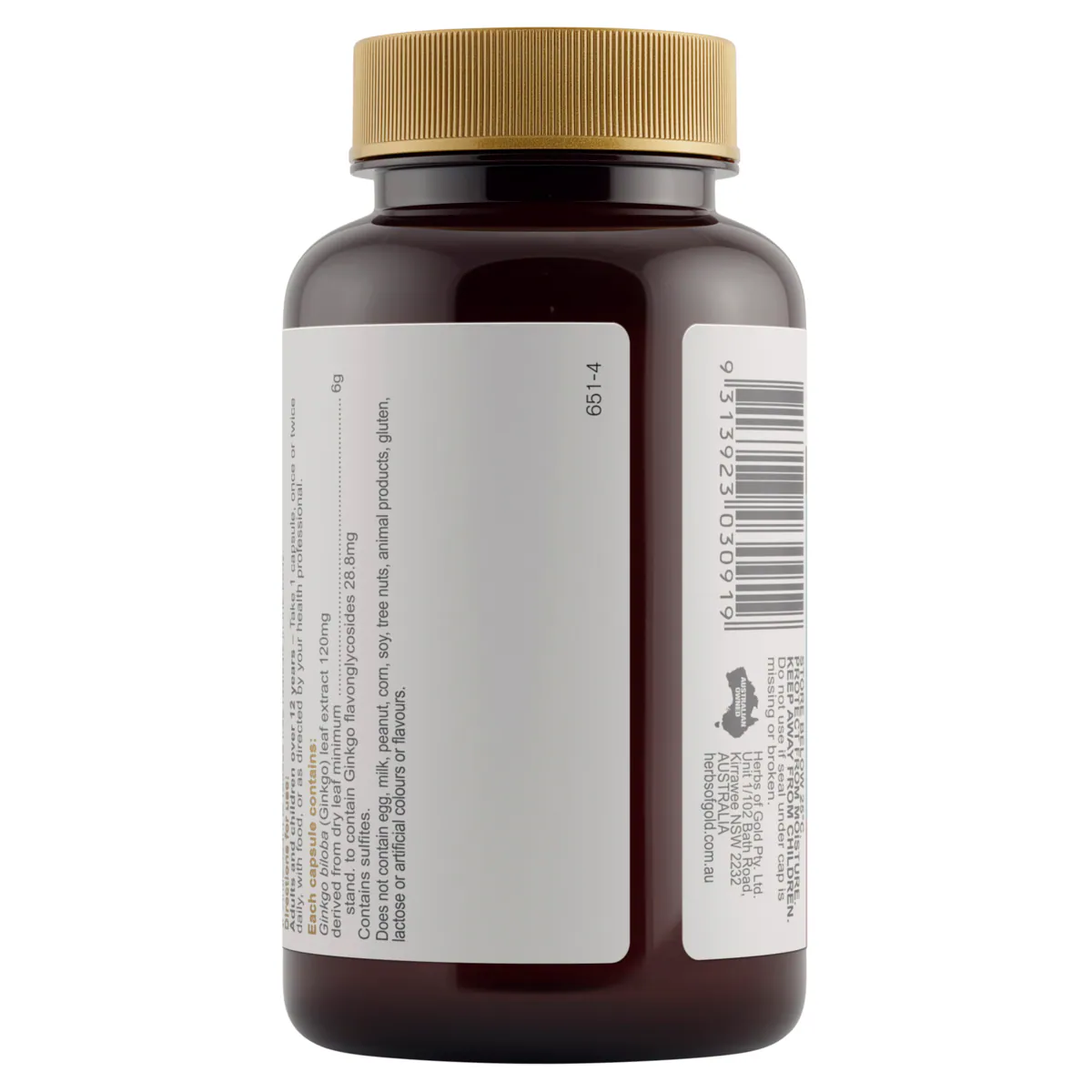 Thumbnail Herbs of Gold Ginkgo Biloba 6000 60 Capsules