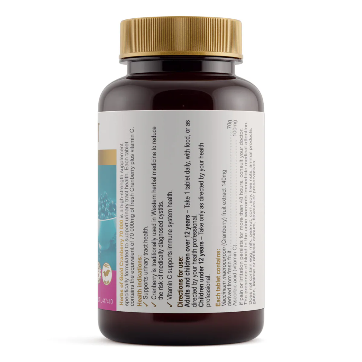 Thumbnail Herbs of Gold Cranberry 70 000 50 Tablets
