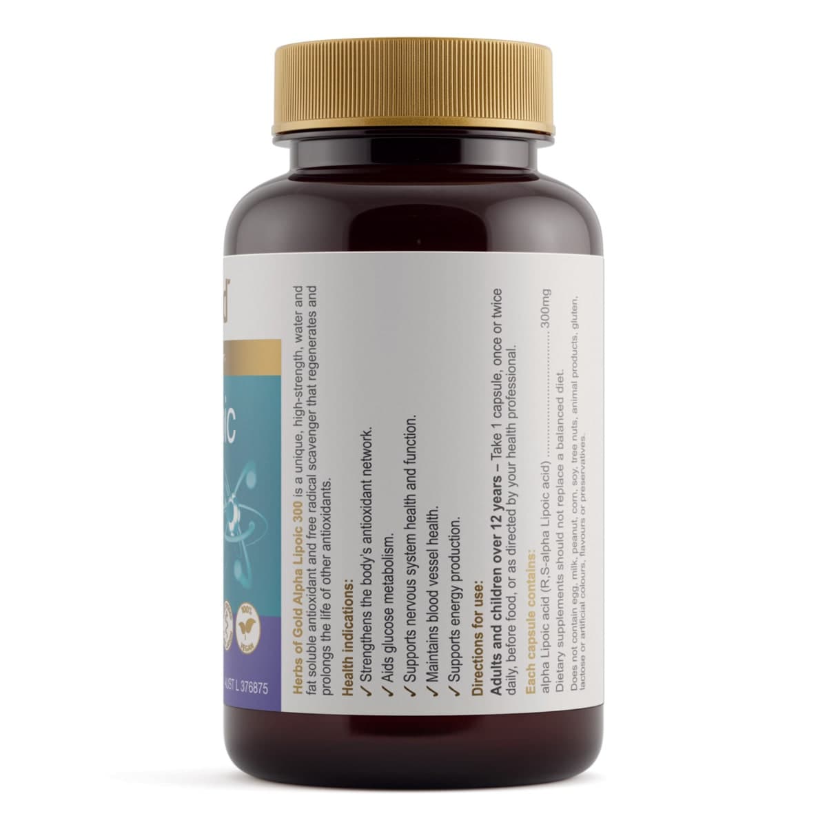 Thumbnail Herbs of Gold Alpha Lipoic 300 60 Capsules