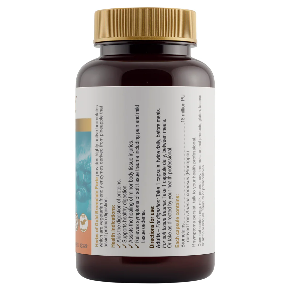 Thumbnail Herbs of Gold Bromelain Forte 60 Capsules