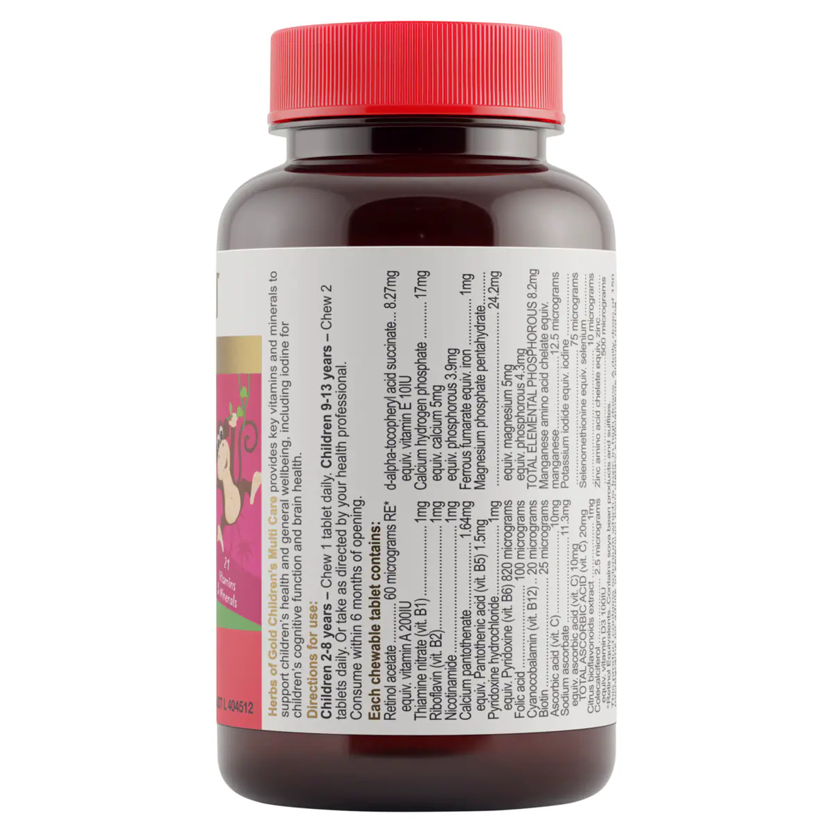 Thumbnail Herbs of Gold Childrens Multi Care 60 Chewable Tablets
