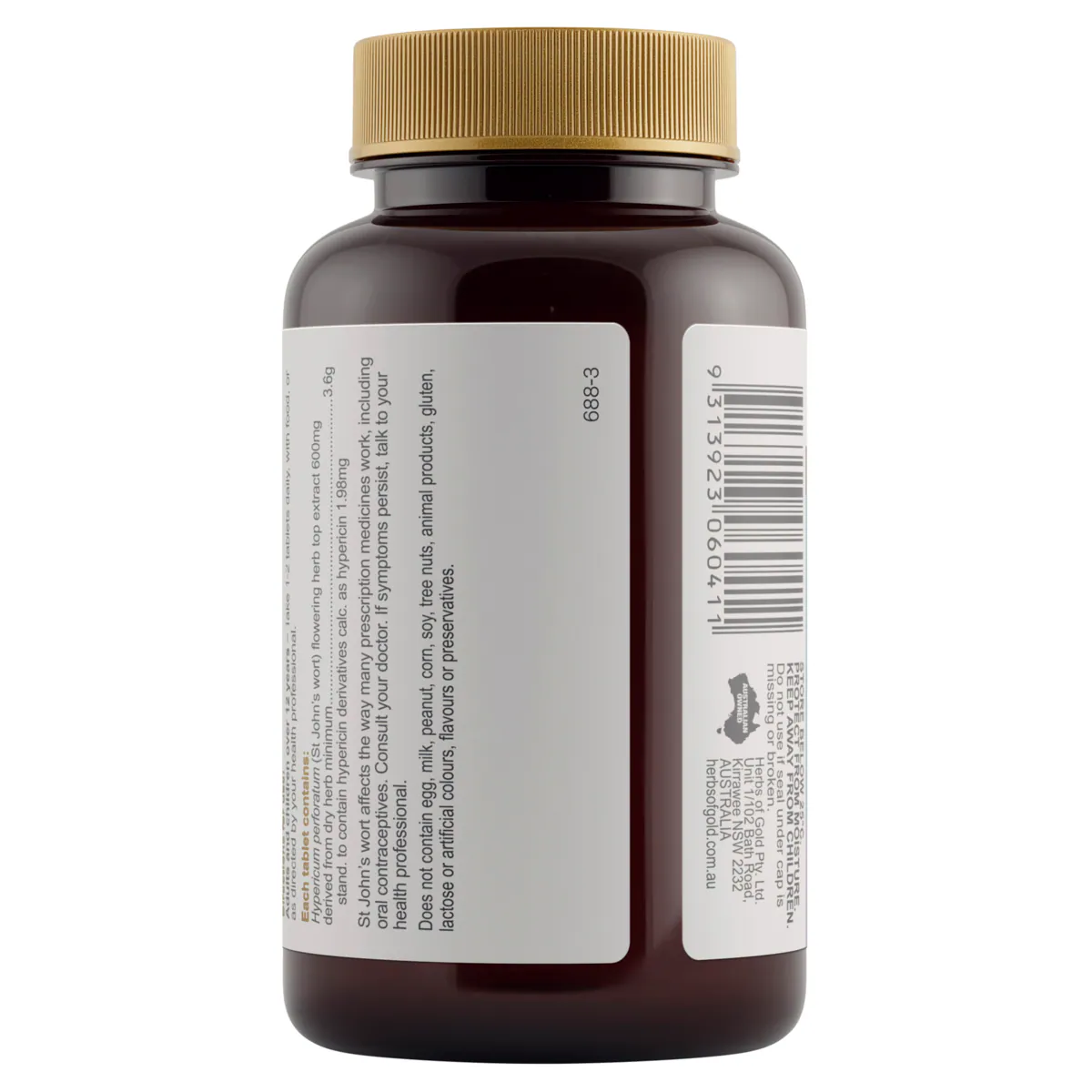 Thumbnail Herbs of Gold Extra Strength St Johns Wort 3600 60 Tablets