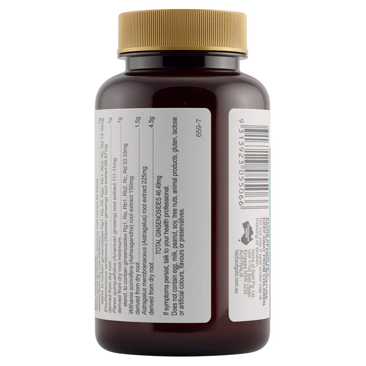 Thumbnail Herbs of Gold Ginseng 4 Energy Gold 60 Tablets