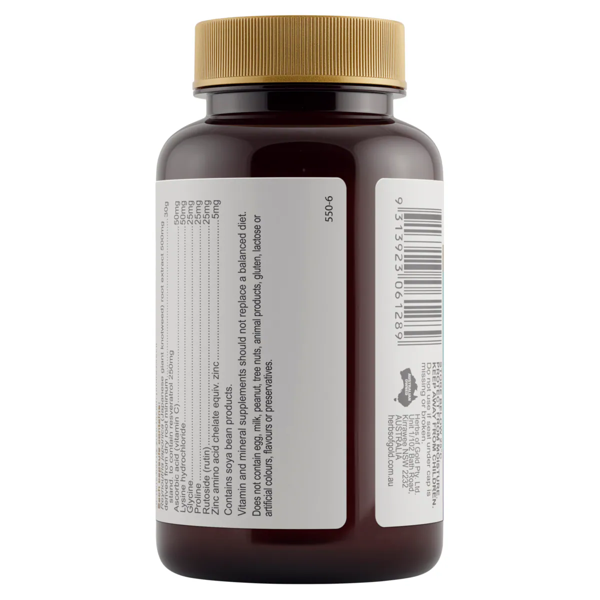 Thumbnail Herbs of Gold Resveratrol AdvantAGE 60 Capsules