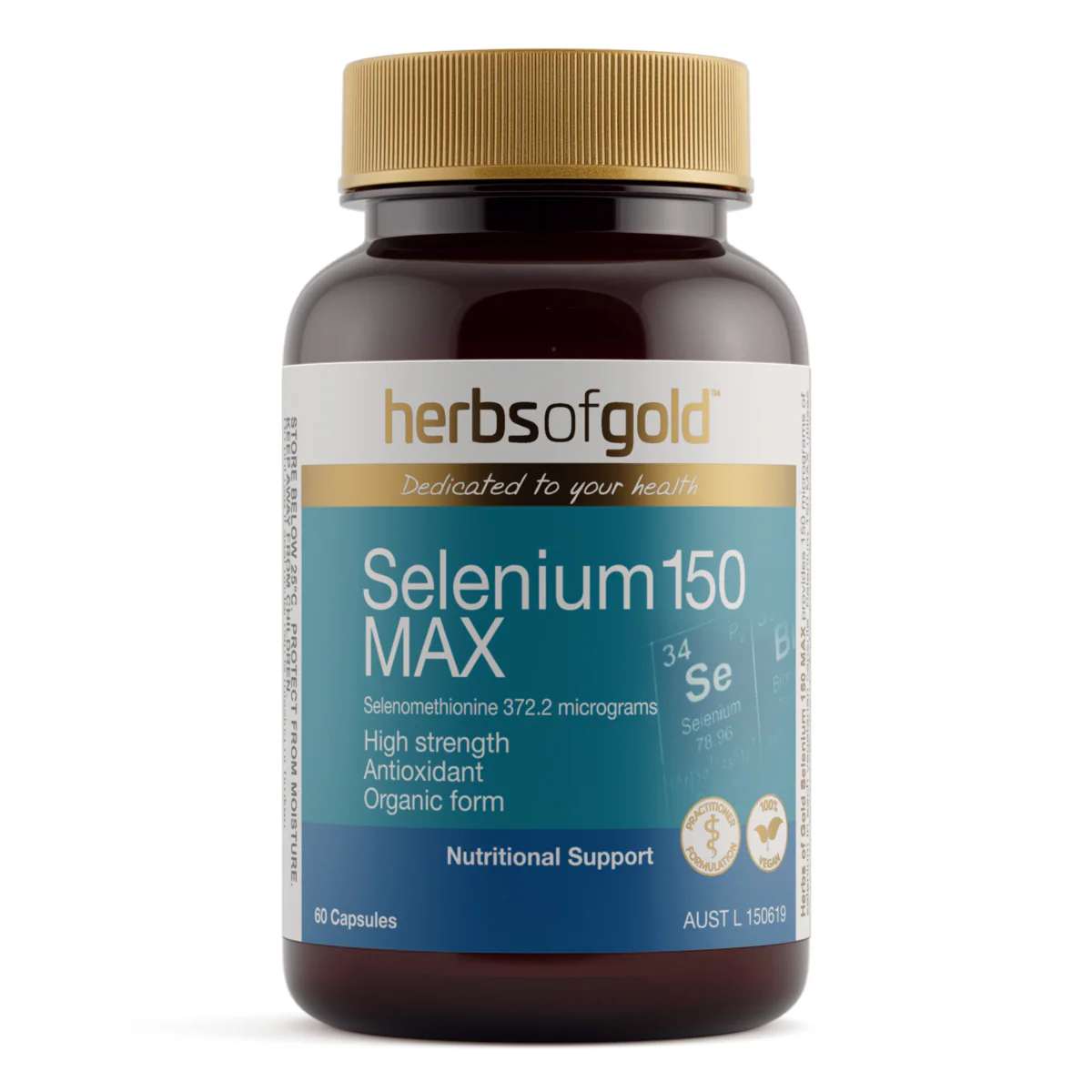 Thumbnail Herbs of Gold Selenium 150 MAX 60 Capsules
