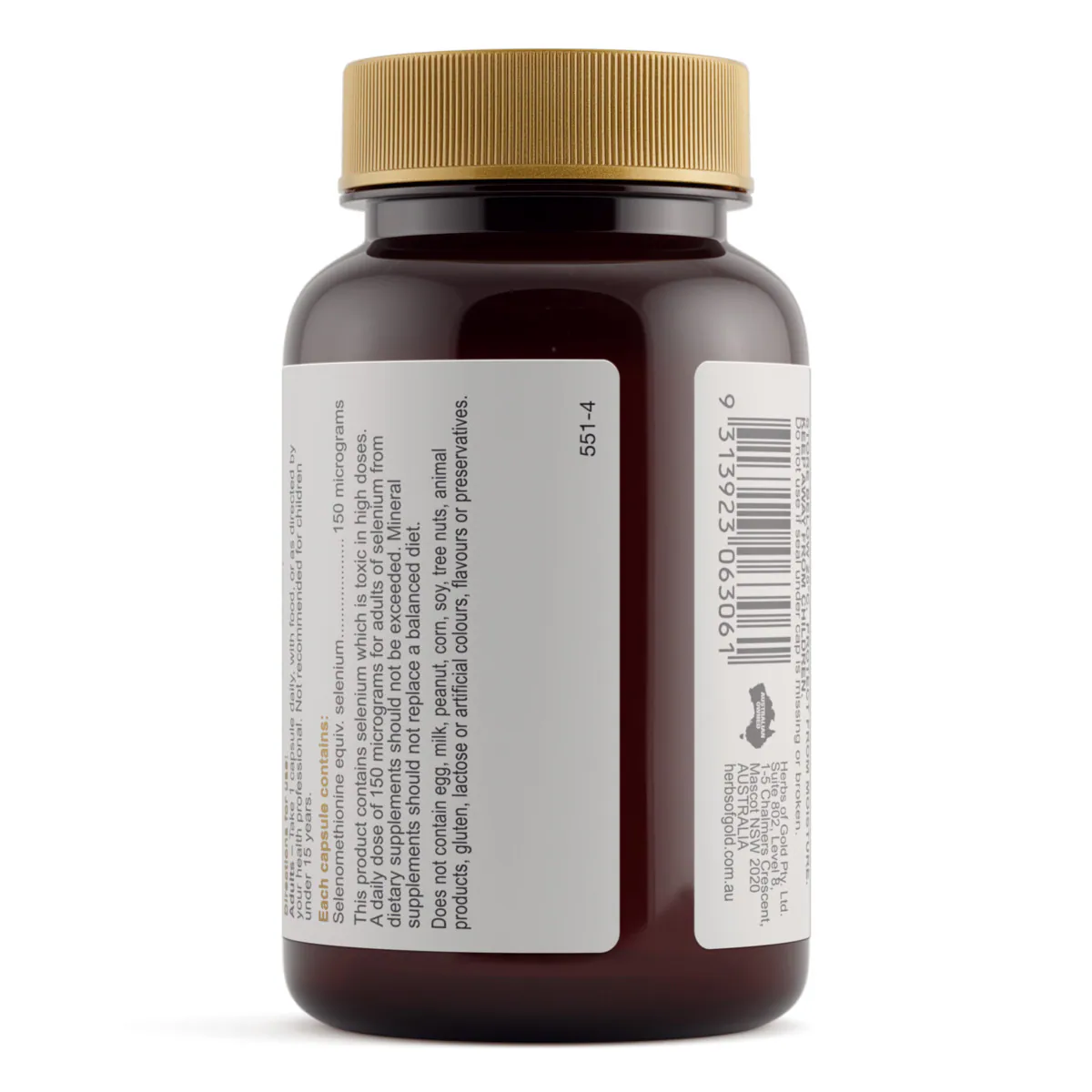 Thumbnail Herbs of Gold Selenium 150 MAX 60 Capsules