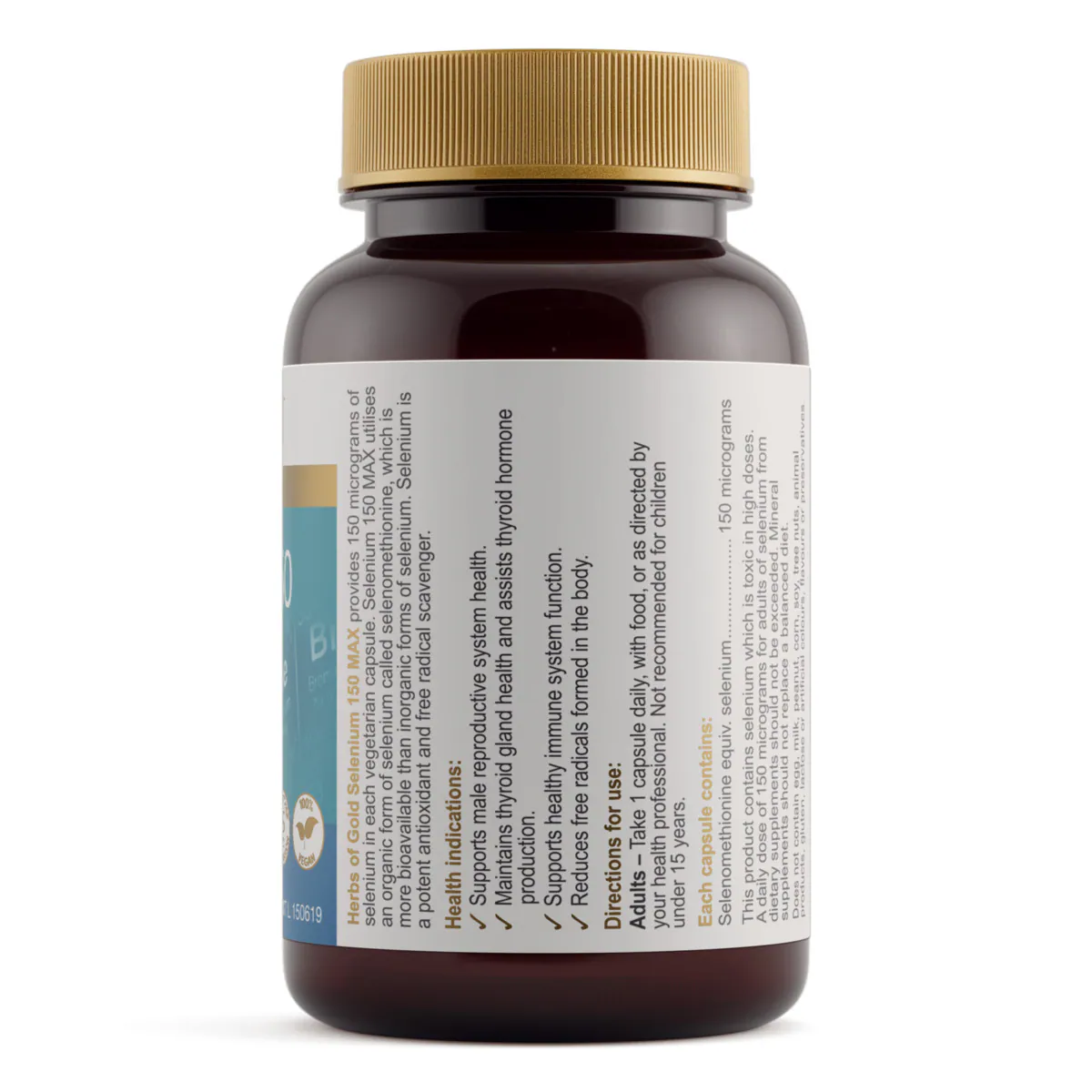 Thumbnail Herbs of Gold Selenium 150 MAX 60 Capsules