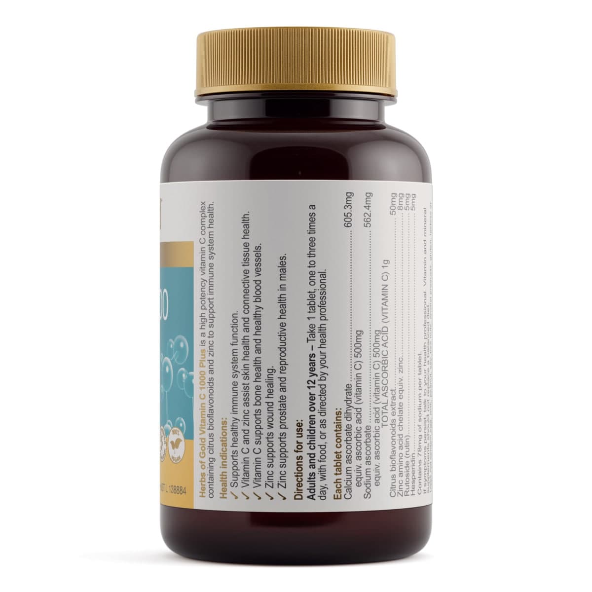 Thumbnail Herbs of Gold Vitamin C 1000 Plus 60 Tablets