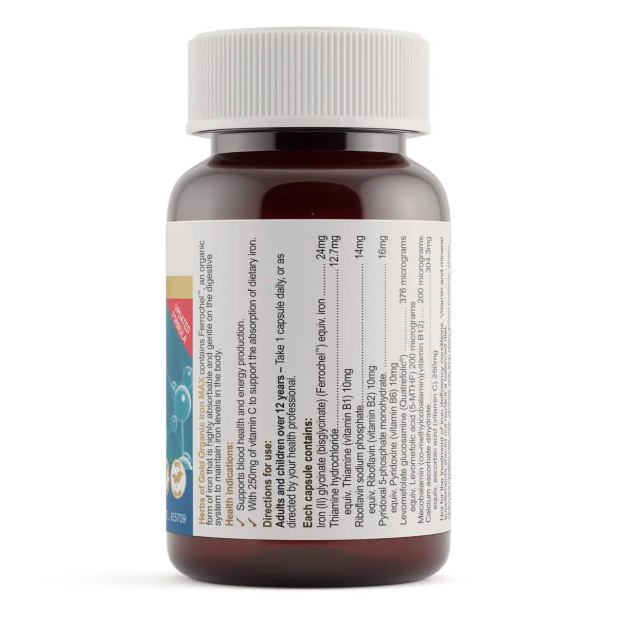 Thumbnail Herbs of Gold Organic Iron MAX 30 Capsules