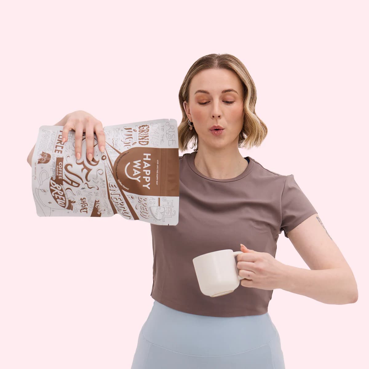 Thumbnail Happy Way Whey Protein Powder Coffee 500g