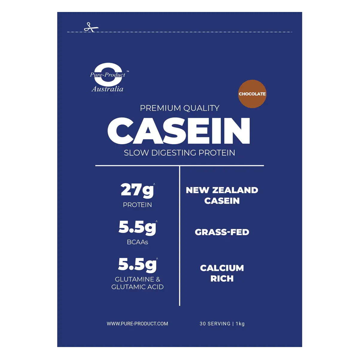 Thumbnail Pure Product Australia Micellar Casein Chocolate 1Kg