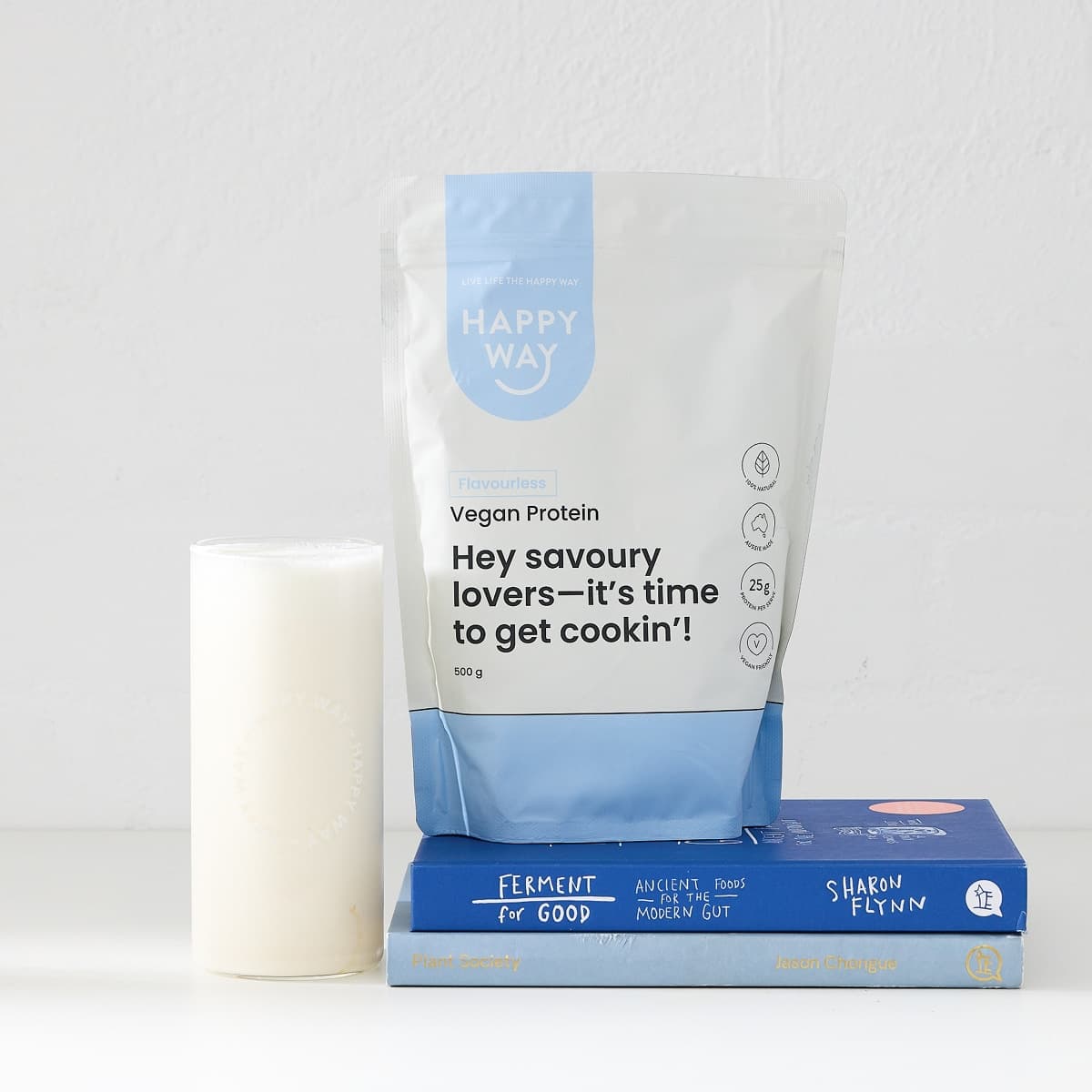 Thumbnail Happy Way Vegan Protein Powder Flavourless 500g