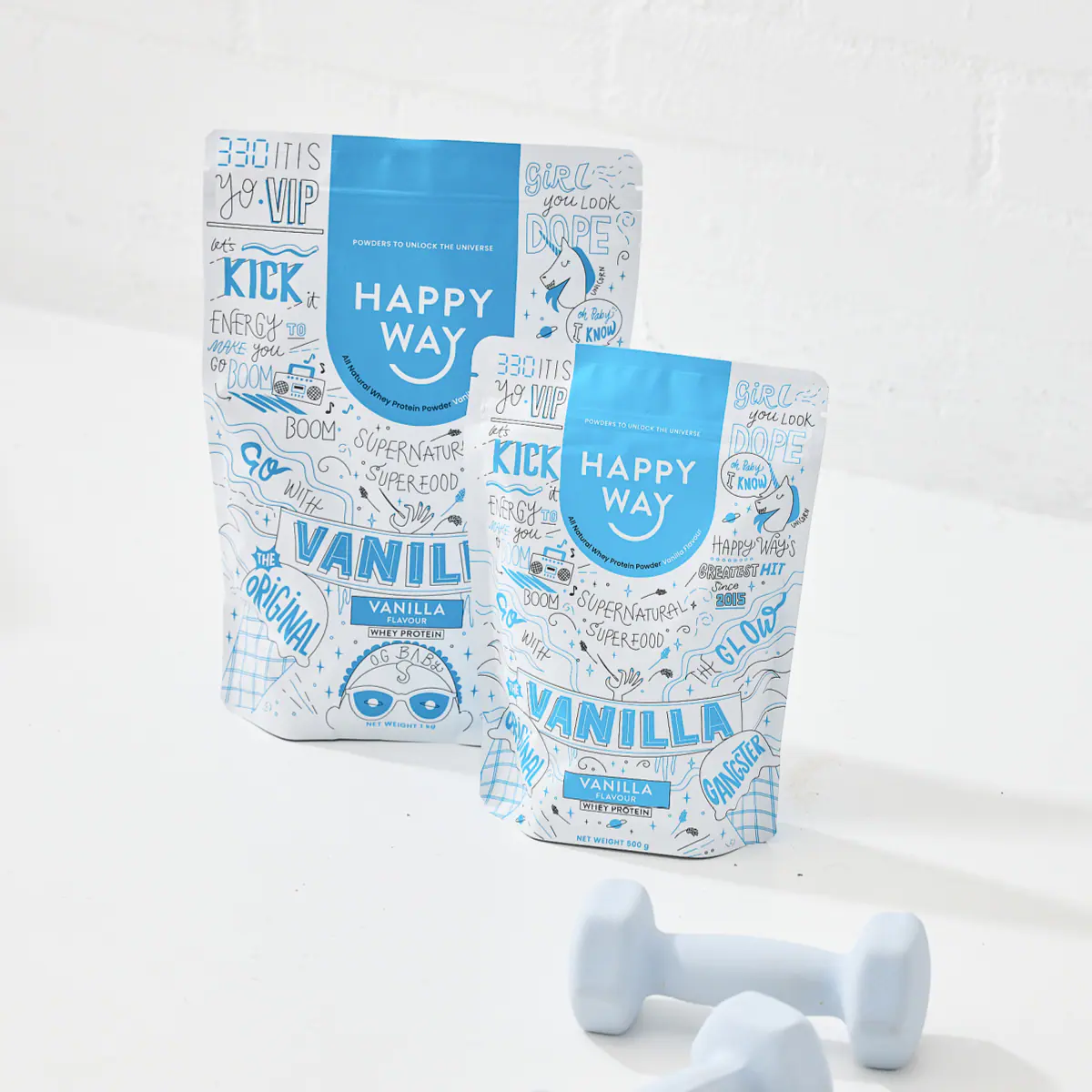 Thumbnail Happy Way Whey Protein Powder Vanilla 2kg