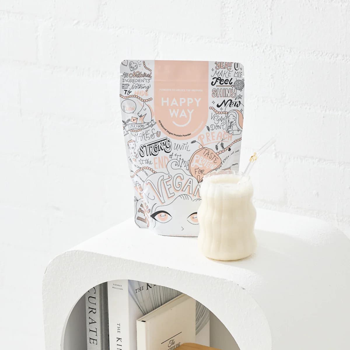 Thumbnail Happy Way Vegan Protein Powder Vanilla 2kg