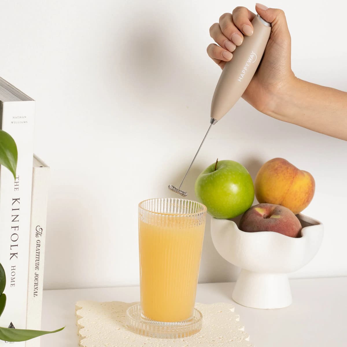 Thumbnail Happy Way Hand Blender & Stand Beige