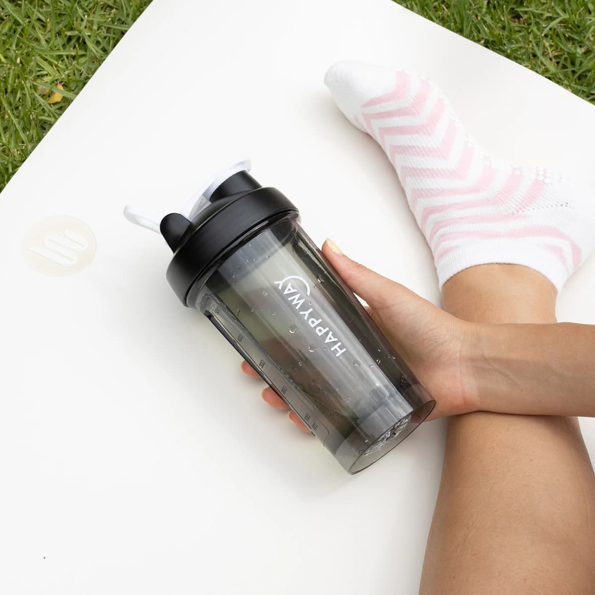 Thumbnail Happy Way Protein Shaker Black 500ml