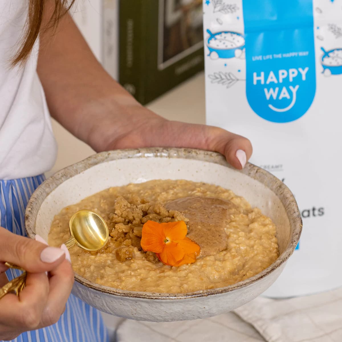 Thumbnail Happy Way Whey Protein Quick Oats Vanilla 700g