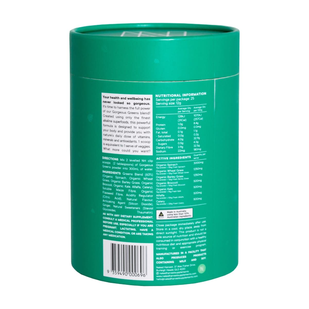 Thumbnail Nu Harvest Gorgeous Greens Powder - Mango - 300g