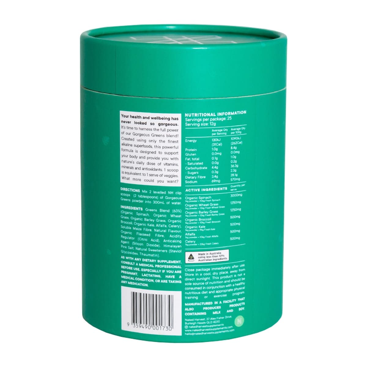 Thumbnail Nu Harvest Gorgeous Green Powder - Pineapple - 300g