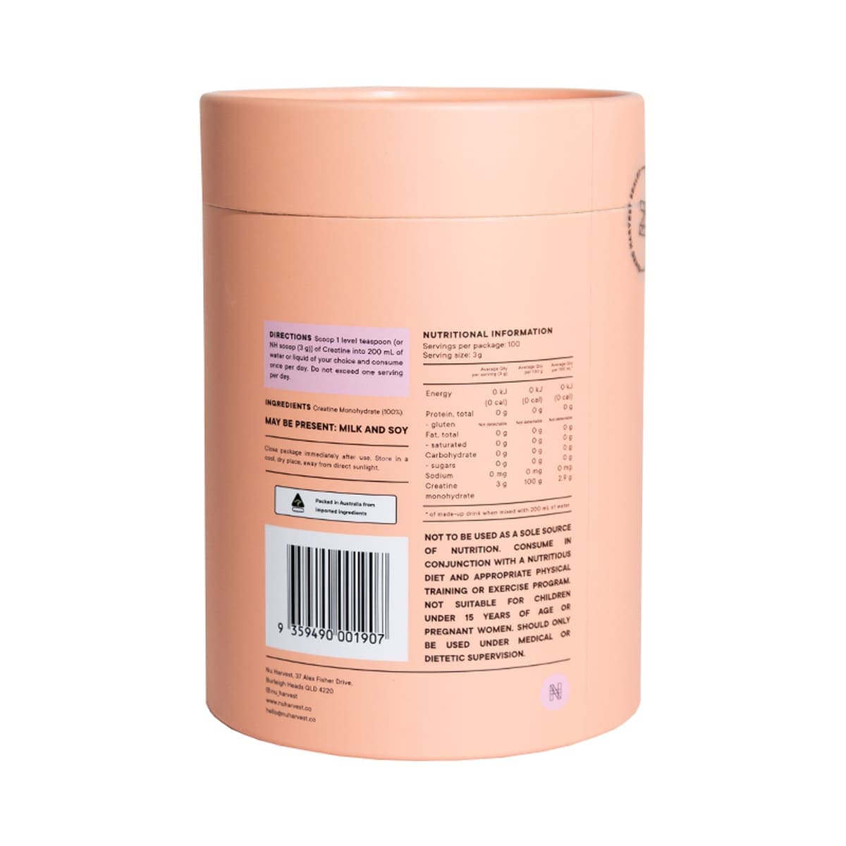 Thumbnail Nu Harvest Creatine Monohydrate 300g