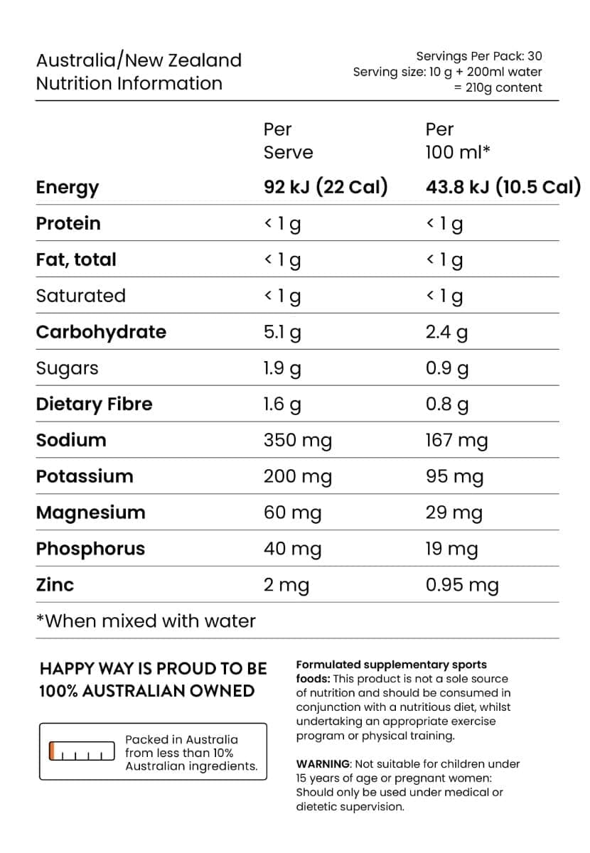 Thumbnail Happy Way Orange Daily Hydration Powder 300g