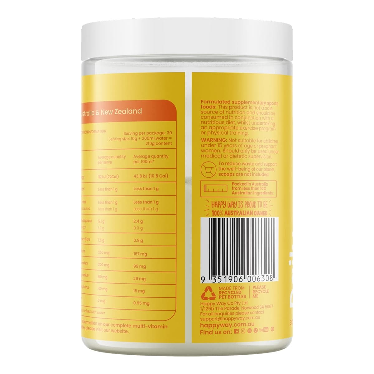 Thumbnail Happy Way Tropical Daily Hydration Powder 300g