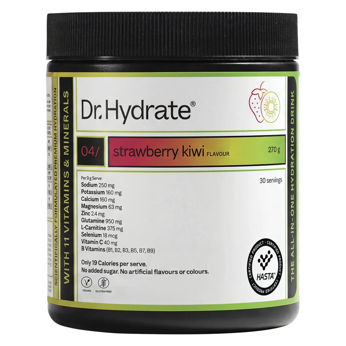 Thumbnail Dr Hydrate All-In-One Hydration Drink Strawberry Kiwi 270g