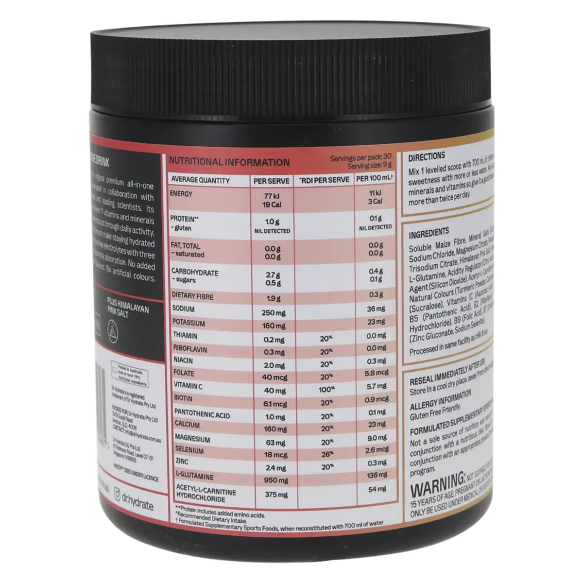 Thumbnail Dr Hydrate All-In-One Hydration Drink Strawberry Kiwi 270g