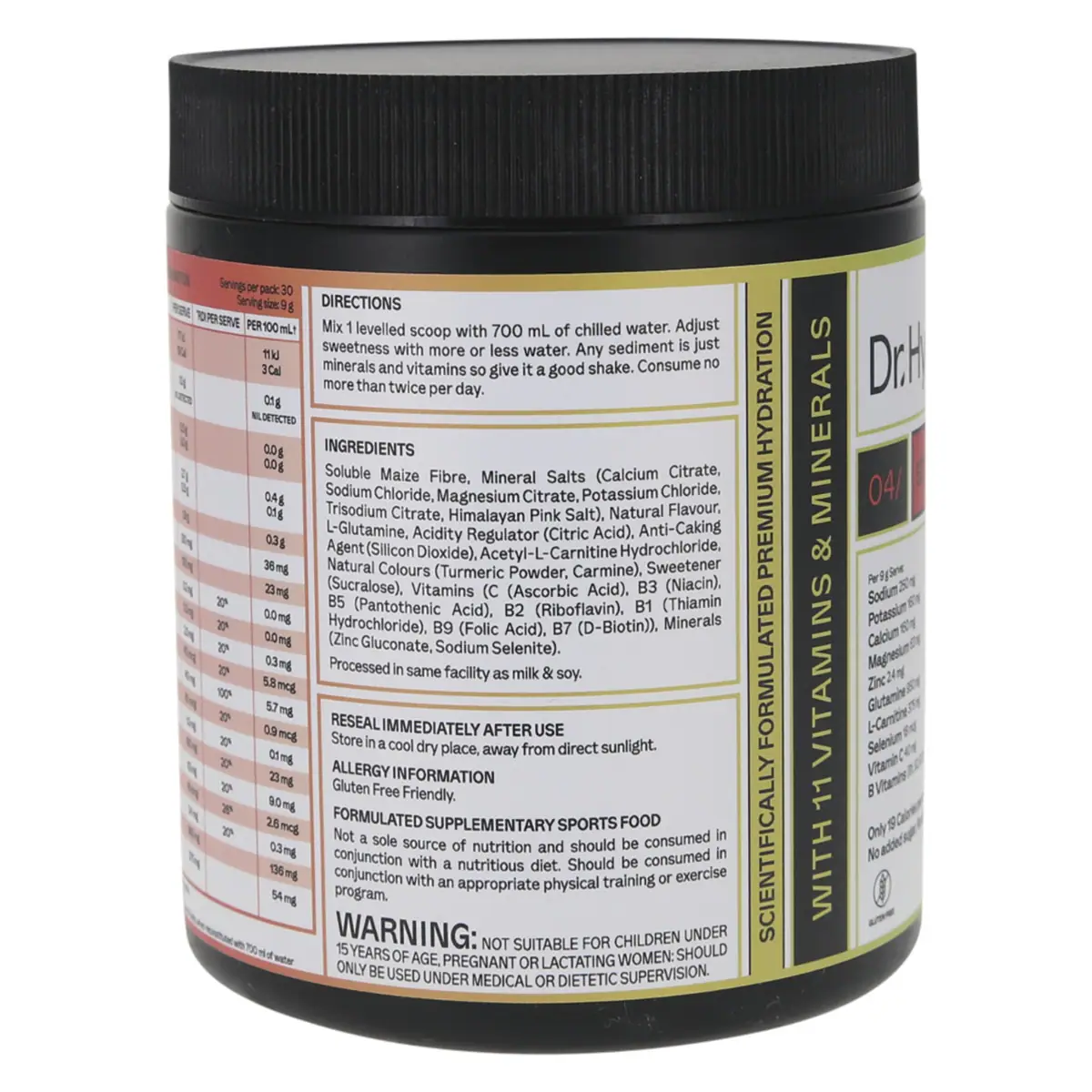 Thumbnail Dr Hydrate All-In-One Hydration Drink Strawberry Kiwi 270g