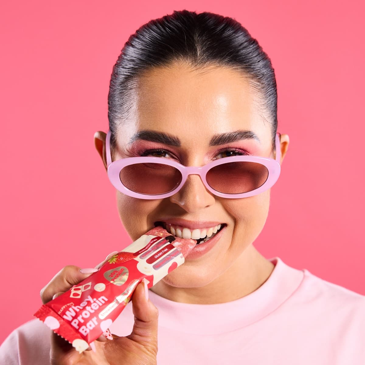 Thumbnail Happy Way Whey Protein Bar Strawberry Cream Flavour 60g