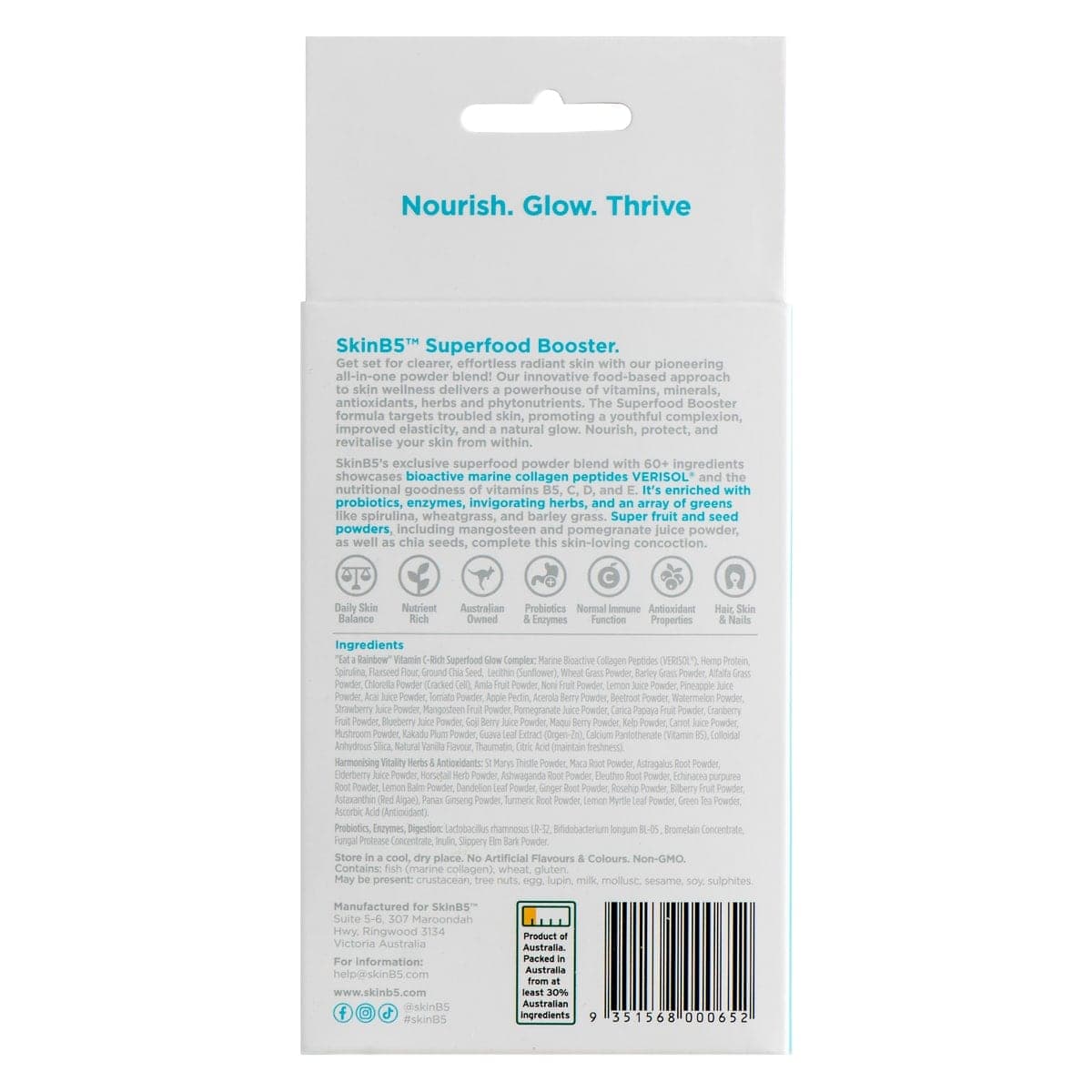 Thumbnail SkinB5 Clear Skin Superfood Booster 5g x 14 sachets