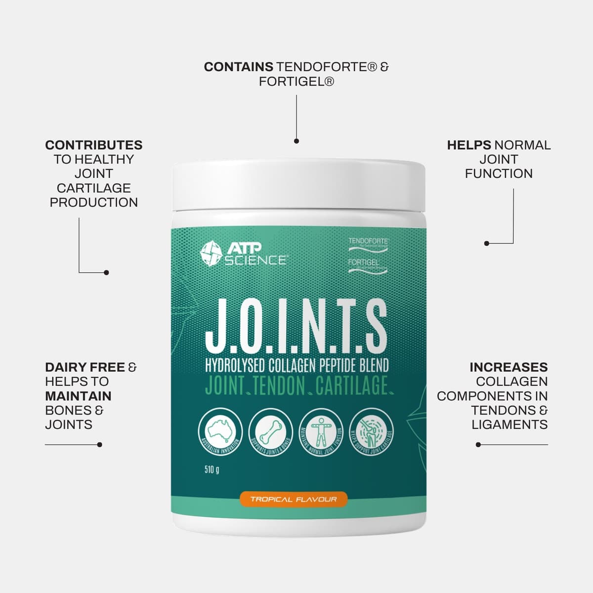 Thumbnail ATP Science J.O.I.N.T.S Powder Tropical 510g